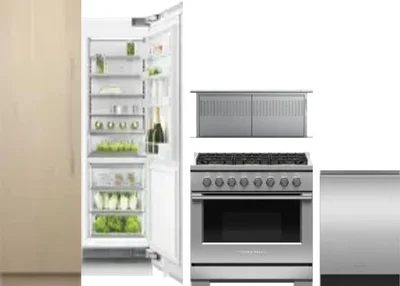 5 Piece Package Includes Refrigerator, Freezer, Range, Hood And Dishwasher